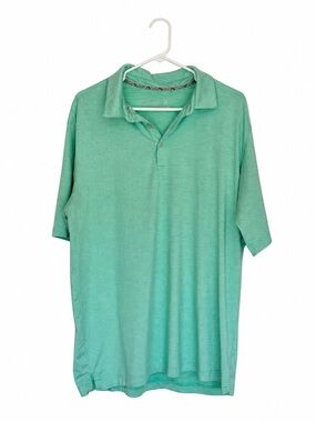 Walter Hagen Men’s Large Green Golf Polo Shirt Performance Short Sleeve Athletic